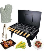 Jabells  Foldable Charcoal Barbeque Grill 8 Skewers for camping hiking O... - £120.77 GBP