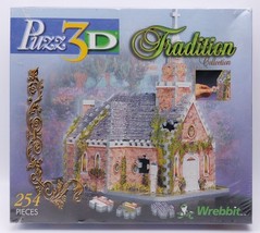 Wrebbit Puzz3d Jigsaw 254 Pieces, Traditional Collection Church - New &amp; ... - $288.39 MXN