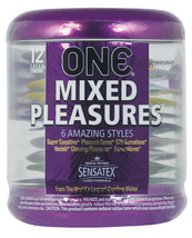 One Mixed Pleasures Condoms - Jar Of 12 - $16.09