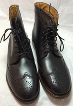 $350 New H By Hudson Angus Men Black Leather Laces Up Ankle Boots 46 - £85.86 GBP