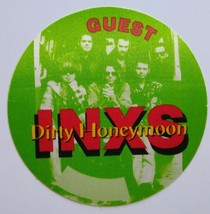 INXS Dirty Honeymoon Band Photo Backstage Pass Original New Wave Rock 1993 Green - £11.77 GBP