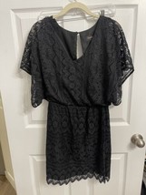 Gorgeous Lace Laundry by Shelli Segal Little Black Dress women&#39;s size 2 ... - £11.18 GBP