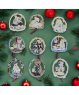 The Danbury Mint Boyds Bears Collection Christmas Ornaments 2002 Set of 9 - €71,58 EUR