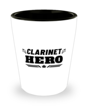 Clarinet Hero Player Shot Glass - 1.5 oz Ceramic Cup For Music Fans Game  - £10.40 GBP