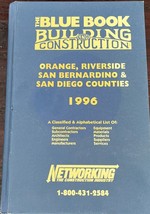 Blue Book Building Construction Orange Riverside San Bernardino San Dieg... - £18.57 GBP