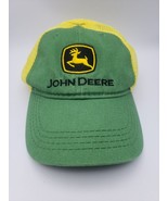 Toddler John Deere Hat Ball Cap Mesh Trucker One Size Yellow Green - $20.25 CAD