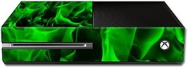 Mightyskins Skin Compatible With Microsoft Xbox One - Green Flames | Pro... - £32.20 GBP