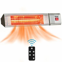 Costway 1500W Infrared Patio Heater w/ Remote 24H Timer for Indoor Outdoor - £119.60 GBP