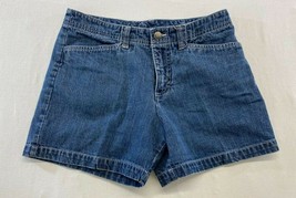 Denver Hayes Women&#39;s Blue Jean Shorts Size W8 Mid Rise Cotton Denim Shorts - $9.89
