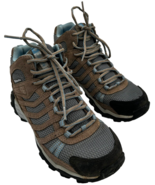 columbia women&#39;s armitage lane mid waterproof grey steel / blue sky size... - $14.22