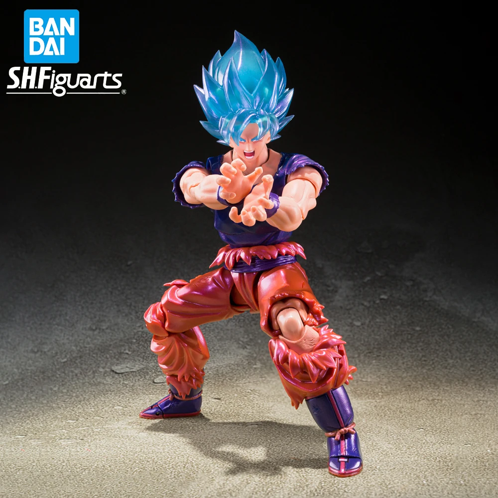In Stock Original Genuine BANDAI SHFiguarts V Jump Dragon Ball Super Saiyan God - £168.97 GBP