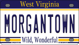 Morgantown West Virginia Novelty Mini Metal License Plate Tag - £11.92 GBP