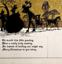 Christmas Victorian Style Greeting Card Embossed Horse Carriage Gold PCB... - $19.99 Christmas Victorian Style Greeting Card Embossed Horse Carriage Gold PCB... - $19.99