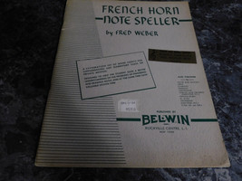 French Horn Note Speller by Fred Weber - £2.39 GBP