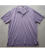 adidas Polo Shirt Men&#39;s XL Multi Striped Golf Performance High Low Slit ... - $377.41 MXN