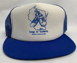 Vintage Wisconsin Trucker Hat Adjustable Snapback Cap Logo 80s 90s Foam ... - £11.74 GBP