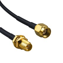 Kuanosta Wifi Antenna Extension Cable 32.8Ft/10Meter Rg174 T-100 Rp-Sma Male To  - $27.99