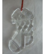 Crystal Ornament Christmas Stocking 3.25&quot; - $8.90