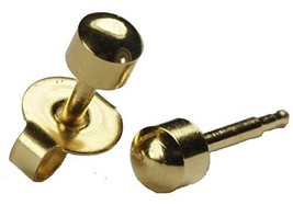 12 Pairs Universal Gold Ball Mini 2mm 24k ear piercing gun kit cartilage earring - £15.17 GBP