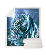 Riptide Ocean Cliffs Dragon Throw Blanket - €48,83 EUR+