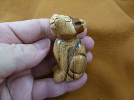 (Y-DOG-CH-723) tan CHIHUAHUA Mexican dog dogs figurine carving I love Ch... - $333.70 MXN