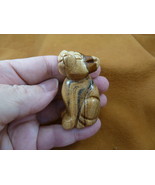 (Y-DOG-CH-723) tan CHIHUAHUA Mexican dog dogs figurine carving I love Ch... - $17.53