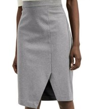 Alfani Ponté-Knit Asymmetrical Skirt Pull-on Graphite Grey Size 12 NWT $... - $18.81