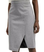 Alfani Ponté-Knit Asymmetrical Skirt Pull-on Graphite Grey Size 12 NWT $... - £14.71 GBP