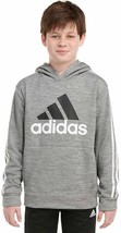 adidas Tech Fleece Pullover Hoodie Youth Boys L 14-16 Gray NEW - £20.87 GBP