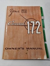 1958 CESSNA 172 Aircraft Owner’s Manual- Good Shape - See Photos - $46.75