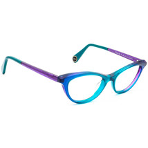 Woow Eyeglasses Turn On 3 Col 5017 Blue&amp;Purple Cat Eye Italy 52[]17 143 Handmade - £239.24 GBP