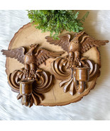 Vintage Sexton American Eagle Wall Hanging Taper Candle Holders Metal Sc... - €20,90 EUR