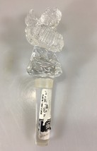 Mikasa Clear Crystal Wine Bottle Stopper Angel Cherub Song Accordion Aus... - $20.09