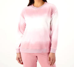 Cuddl Duds Lightweight Comfort Printed Pullover- MAUVE SKIES, 1X - £20.78 GBP