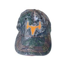 Hat Academy Ltd Men’s Blaze Orange Deer Head Camo Adjustable Strapback Cap - $12.14