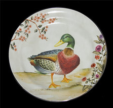 Pottery Barn Botanical Harvest MALLARD Duck Durable Matte Finish Dinner ... - $22.99