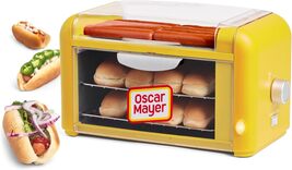 Nostalgia Oscar Mayer Extra Large Countertop 8 Hot Dog Roller Bun Toaste... - $68.95