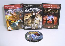 Star Wars:Battlefront, Star Fighter, Revenge Sith, Super Bombad Racing (... - $34.95