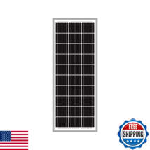 Newpowa 15W 12V Monocrystalline Solar Panel 10BB High Efficiency - $47.15
