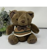 Oxford Bear Removable Sweater Bow Tie Russ Plush Stuffed Animal Soft Toy - $14.01