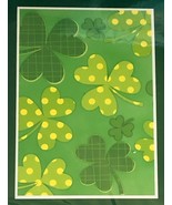 Happy St. Patrick&#39;s Day House Flag Shamrocks Irish Garden 28x40&quot; Green S... - £23.33 GBP