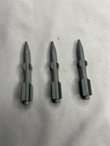 1983 Hasbro Gi Joe Wolverine Missile Rocket Lot of 3 Gray Vehicle Part P... - $10.00