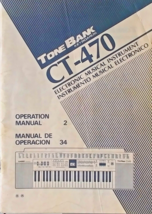 Casio CT-470 Electronic Keyboard Original Owner&#39;s Manual Casiotone User&#39;... - $24.74