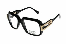 Oversize Large Classic Retro Square Frame Clear Lens EYE Glasses Gold Accent - £21.97 GBP