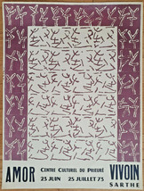 Amor – Priory Di Vivouin - Originale Exhibition Poster – Sarthe- Manifesto - - £150.11 GBP