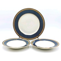 Set 3 MIKASA Grande IVORY Imperial Lapis Vtg Japon L2826 1 Dinner 2 Soup... - $34.58