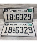 1998 Nebraska truck license plate pair 21-9495 Scotts Bluff 3 ton 13933 - $14.84