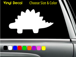 Stegosaurus Very Cute Dinosaur Decal Laptop Car Window Sticker CHOOSE SIZE COLOR - £2.26 GBP+