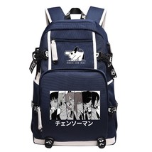 Hot Cartoon Chainsaw Man Anime Backpack Shoulder Bags Cosplay Boys Girls School  - £114.34 GBP