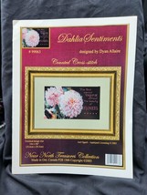 Dahlia Sentiments Counted Cross Stitch Chart #99063 Near North Treasures - £7.75 GBP